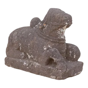 Antique Primitive Indian Stone Nandi
