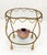 Italian Gold Gilt Steel Rope Style Kidney Shape Glass top Side Lamp Table Mint For Sale - Image 16 of 17
