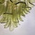 1980s Attributed to Mazzega Murano Glass Olive Green Petal Chandelier For Sale - Image 11 of 14