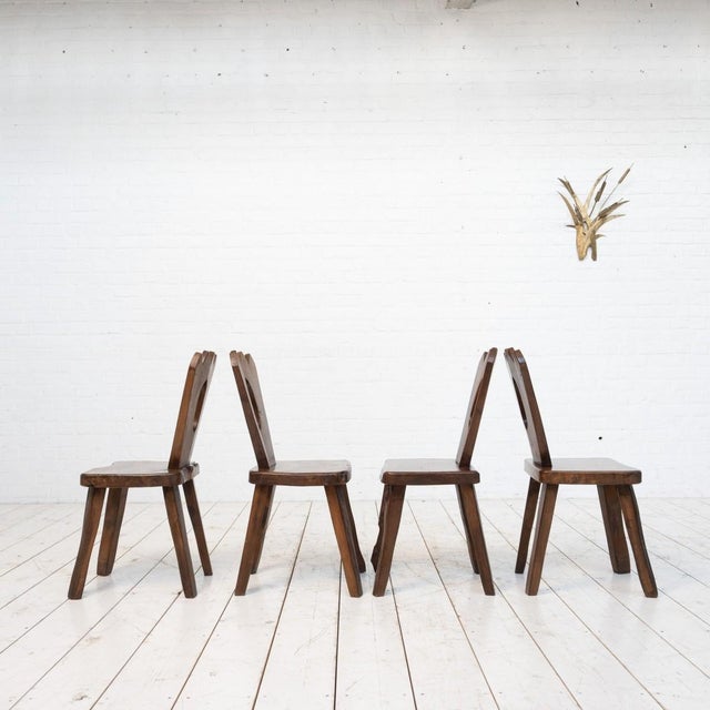 Vintage Elm Chairs, 1960s, Set of 4 For Sale - Image 6 of 7