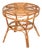 French Riviera Style Rattan and Woven Wicker Coffee Table, Italy, 1970s For Sale