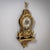 This magnificent Louis XV-style pendulum clock from the mid-19th century features elaborate Boulle marquetry and fire-...