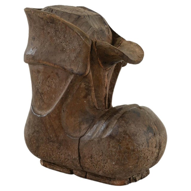 20th Century French Carved Wooden Boot Decoration For Sale - Image 15 of 18