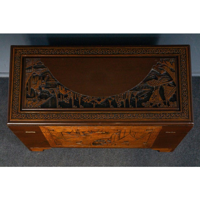 Vintage Asian Chest with Carved Feet For Sale - Image 10 of 18