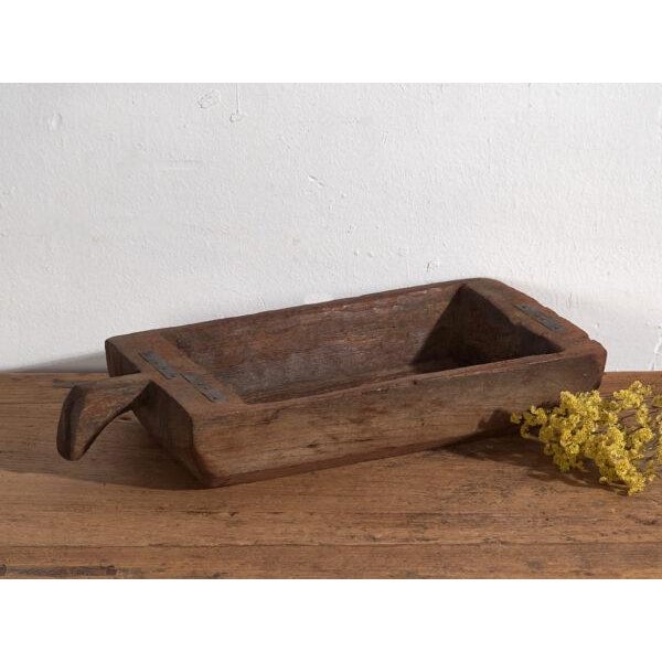 Small Antique Wooden Trough For Sale - Image 9 of 9