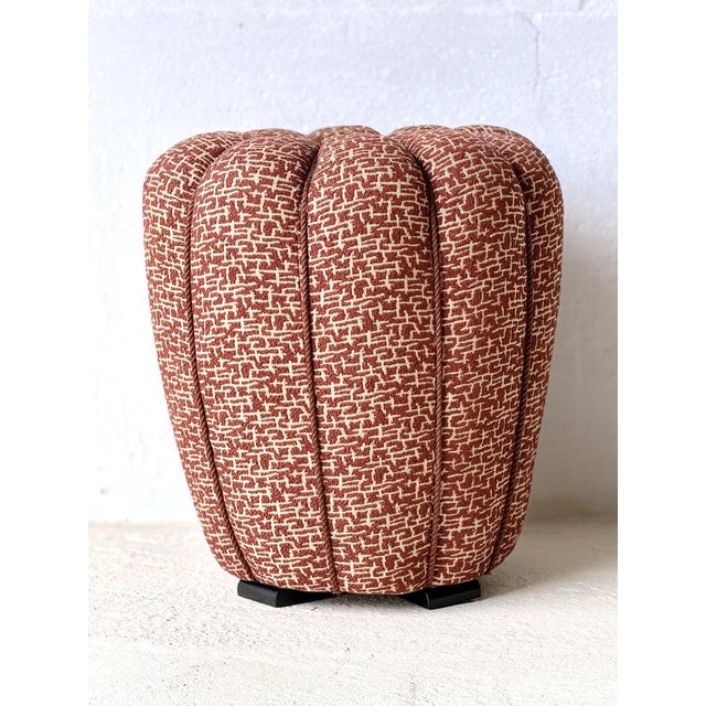 Beige Stool by Jindrich Halabala for Cesky Nabytek, Czechoslovakia, 1956 For Sale - Image 8 of 17
