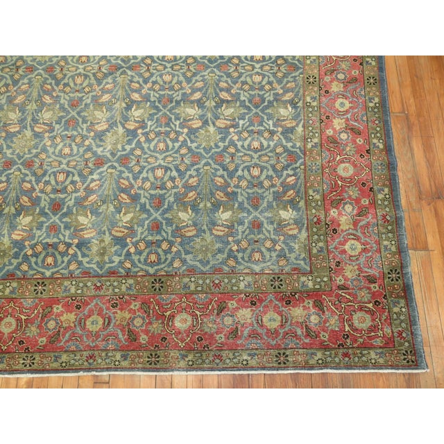 Early 20th Century Antique Zabihi Collection Persian Tabriz Carpet For Sale - Image 5 of 8