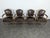 Louis XV Leather Armchairs, Set of 4 For Sale - Image 3 of 7