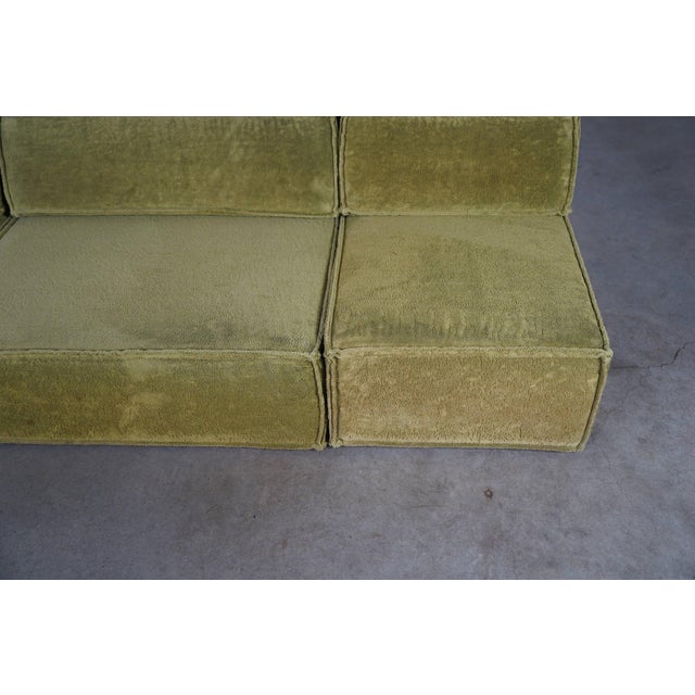 Trio Modular Sofa in Green Upholstery from Cor, Germany, 1970s, Set of 6 For Sale - Image 7 of 16