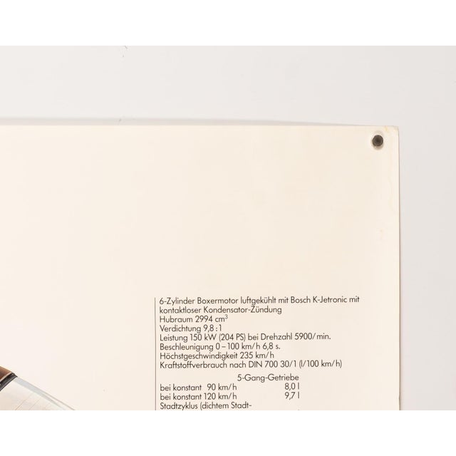 Beige Porsche 911 SC Cutaway Poster by Studio Farr, 1983 For Sale - Image 8 of 9