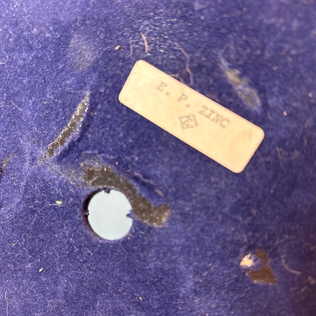 Metal Vintage Ornate Vanity Mirror With Cherub Design For Sale - Image 7 of 11