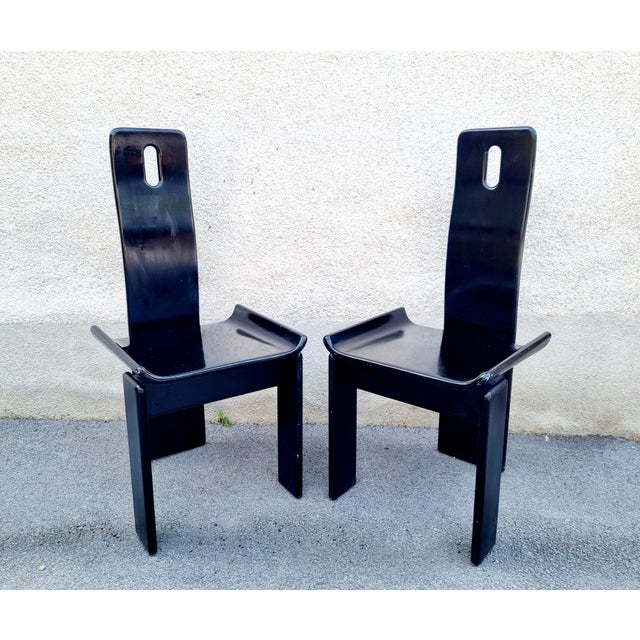 Modern Diago Chairs by Edoardo Landi for Nikol, 1970s, Set of 2 For Sale - Image 4 of 12