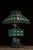Arts & Crafts Early 20th Century Arts and Crafts Green Slag Glass and Cast Iron Table Lamp For Sale - Image 3 of 9