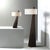 Obelisk Floor Lamp - 63", Dark Walnut Wood, White Cotton-Linen Shade For Sale - Image 9 of 13