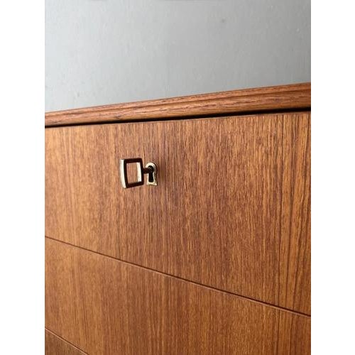 Mid-Century Modern Swedish Teak Chest of Drawers For Sale - Image 5 of 14