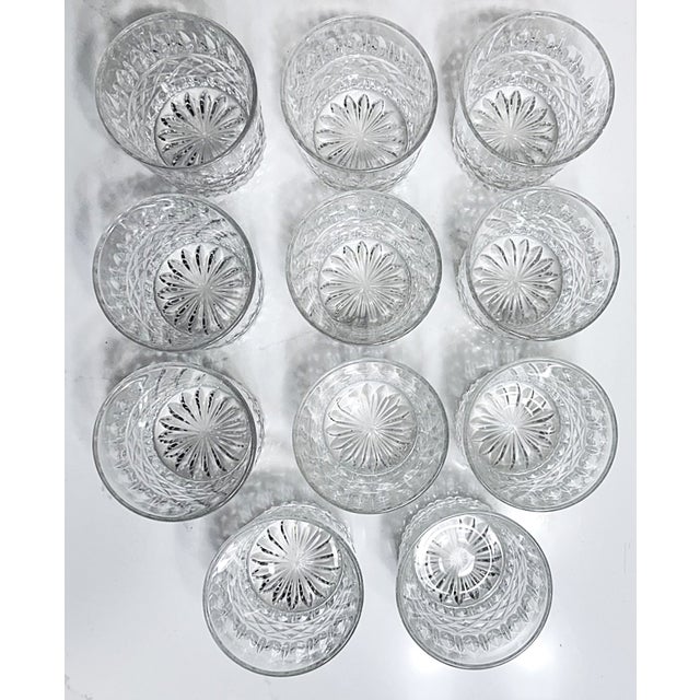 Vintage Old Fashioned Whiskey Cut Glass Glasses - Set of 11 For Sale - Image 4 of 15