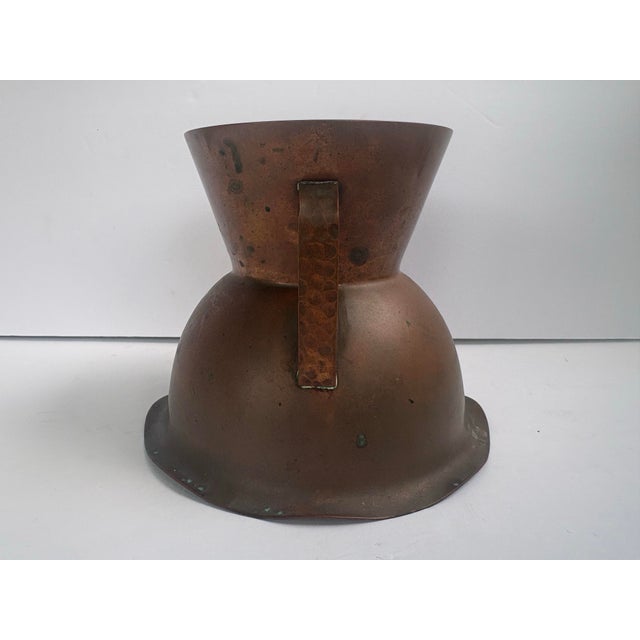 Vintage Flemish Copper b.m. Co. Double-Handled Vase, No. 5012 For Sale - Image 4 of 12
