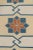 Contemporary Rug & Kilim’s Square Dhurrie Rug in Cream With Rust and Blue Medallions For Sale - Image 3 of 7