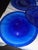 Collection of Vintage Cobalt Blue Hand Blown Glass Charger Plates From Mexico For Sale - Image 9 of 11