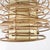 Wood Vintage Rattan and Fabric Pendant Light For Sale - Image 7 of 11