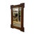 Transitional Antique Bobbin Turned Oak Wall Mirror – Arts and Crafts Style Spool Beaded Wood Frame With Beveled Glass For Sale - Image 3 of 10