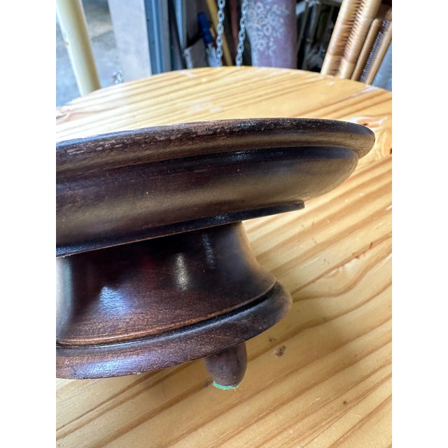 1970s Wooden Music Box Tray With Wheat Details For Sale - Image 9 of 9