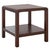 Omara 1 Shelf Side Table in Walnut For Sale In Philadelphia - Image 6 of 8