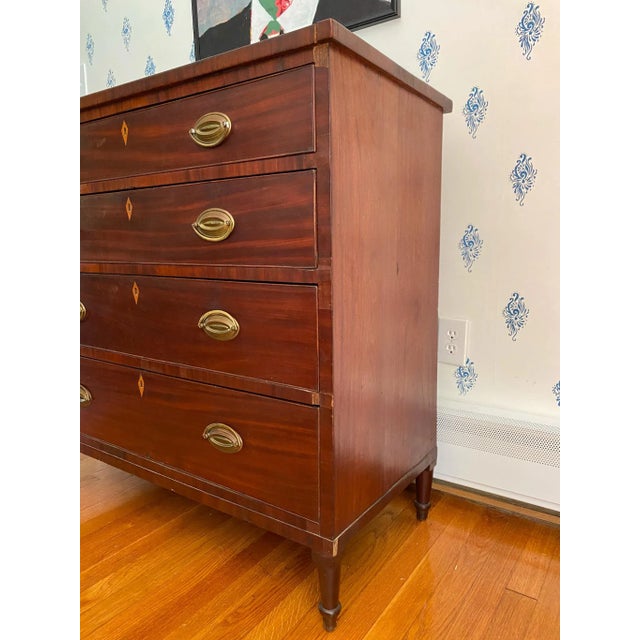 Antique Early 1800s Virginia Neoclassical Mahogany Chest of Drawers ...