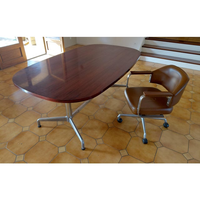 Gray Table by Giancarlo Piretti for Castelli, 1960s For Sale - Image 8 of 9