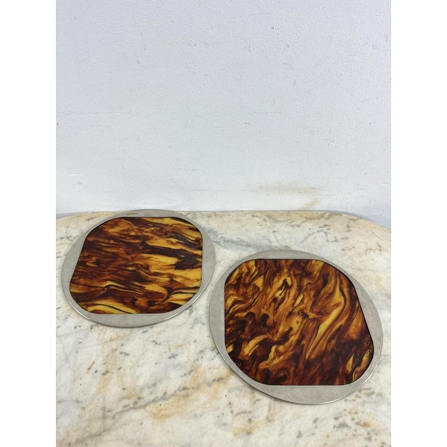 Mid-Century Modern Mid-Century Italian Acrylic Trays, 1960s, Set of 2 For Sale - Image 3 of 9