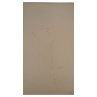 After Amedeo Modigliani, Man Wearing a Hat, 1959, Lithograph For Sale