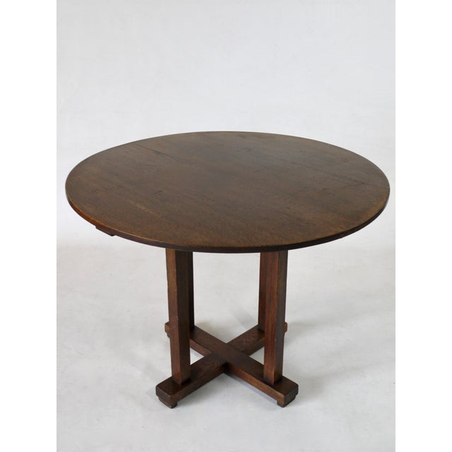 1920s Art Deco Oak Console Table by Frits Spanjaard for Lov, 1920s For Sale - Image 5 of 14