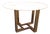 Dining Table with Brass Base and Round White Marble Top, 1960s For Sale