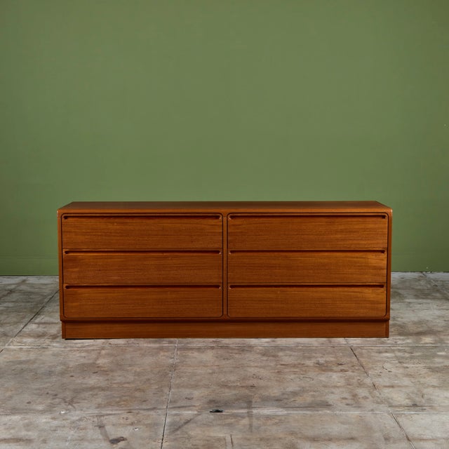 Torring Mobelfabrik Six Drawer Teak Dresser by Nils Jonsson for Tørring Møbelfabrik For Sale - Image 4 of 17