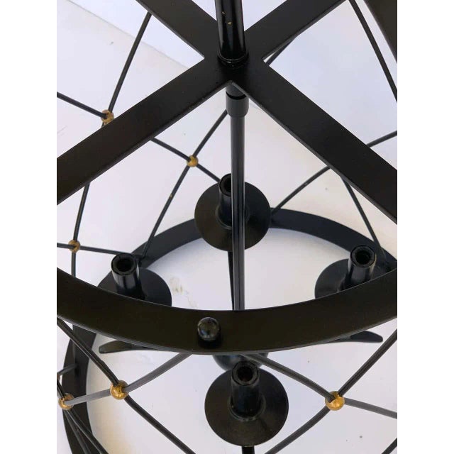 Mid 20th Century Adnet Style Tour Eiffel Lantern For Sale - Image 4 of 10