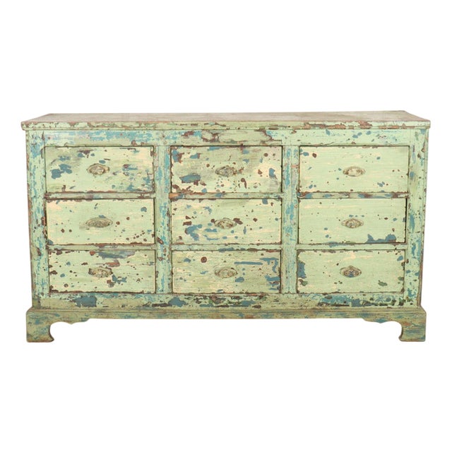 English Painted Dresser Base For Sale
