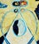 Mid Century Yellow and Blue Large Scale Abstract by Louis Earnest Nadalini For Sale In Monterey, CA - Image 6 of 7
