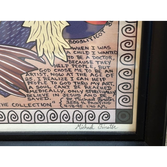1990s 1995 Michael Finster Artist's Proof Original Print For Sale - Image 5 of 5
