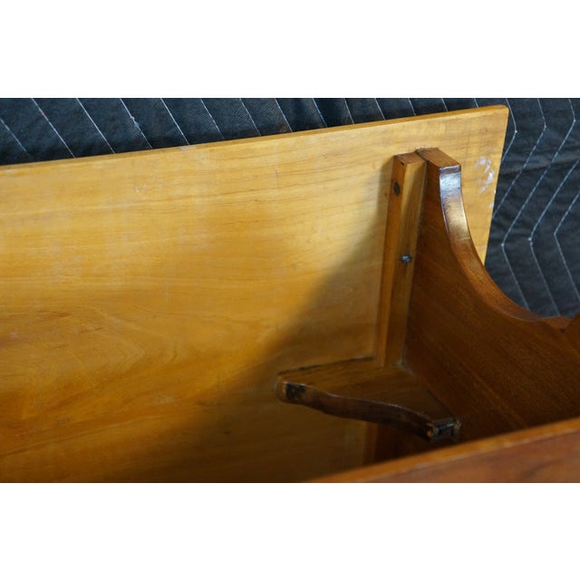Vintage Early American Style Mahogany Library Console Book Stand Side End Table For Sale - Image 15 of 15