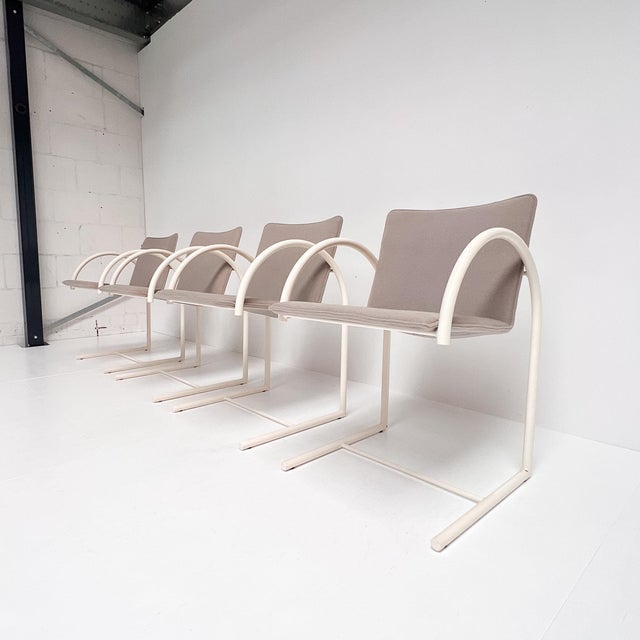Mid-Century Modern Circle Chairs by Boonzaaijer for Metaform, 1980s, Set of 4 For Sale - Image 3 of 14