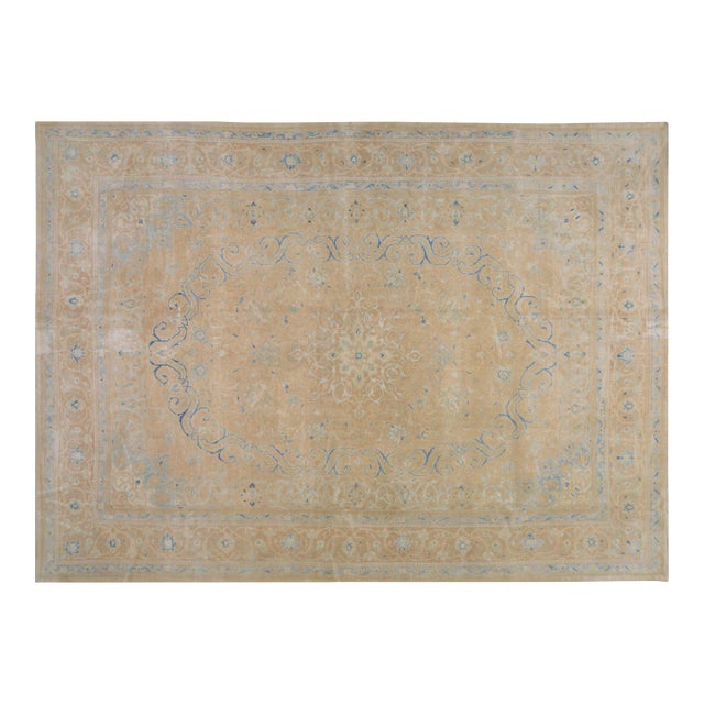 Vintage Turkish Anatolian Hand Knotted Wool Rug, 9'8"x13''2" For Sale