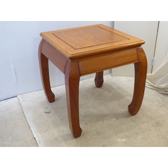 Late 20th Century Vintage Chinese Rosewood Side Table For Sale - Image 5 of 5