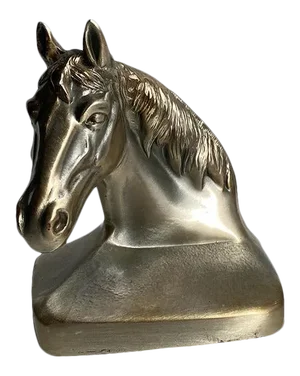 Traditional Solid Bronze Brass Horse Bookend