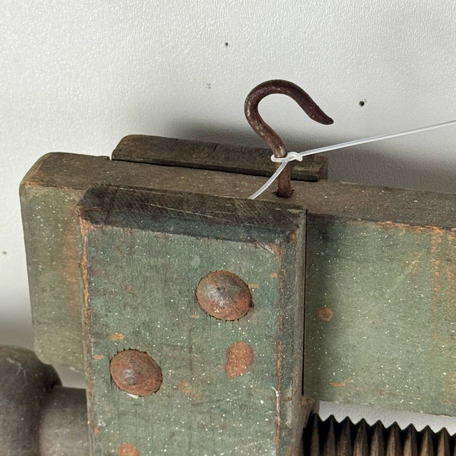 Brown Unique Vintage Wood Shop Carpenter Double Sided Trade Sign For Sale - Image 8 of 12