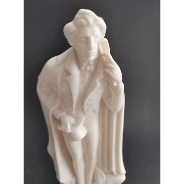 Victorian Vintage German Taube Porcelain Victorian Courting Bowing Male Figurine For Sale - Image 3 of 10