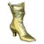 Vintage Boho Brass Victorian Boot For Sale