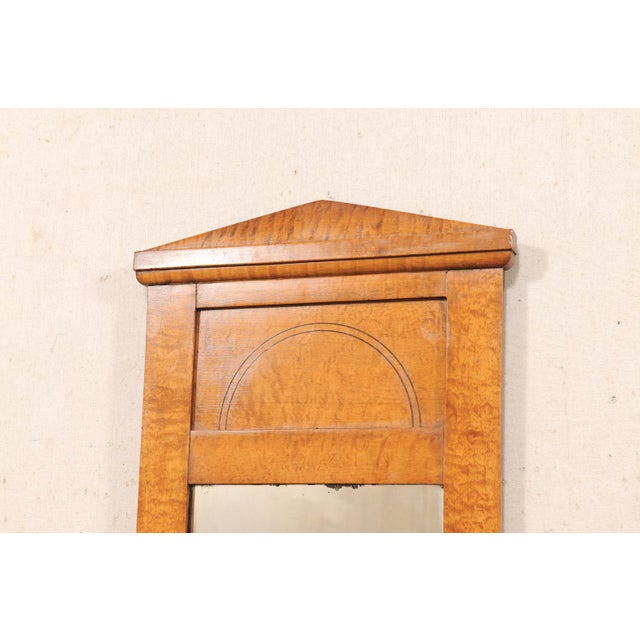 Tan Swedish Karl Johan Birch Mirror, Circa 1840 For Sale - Image 8 of 11