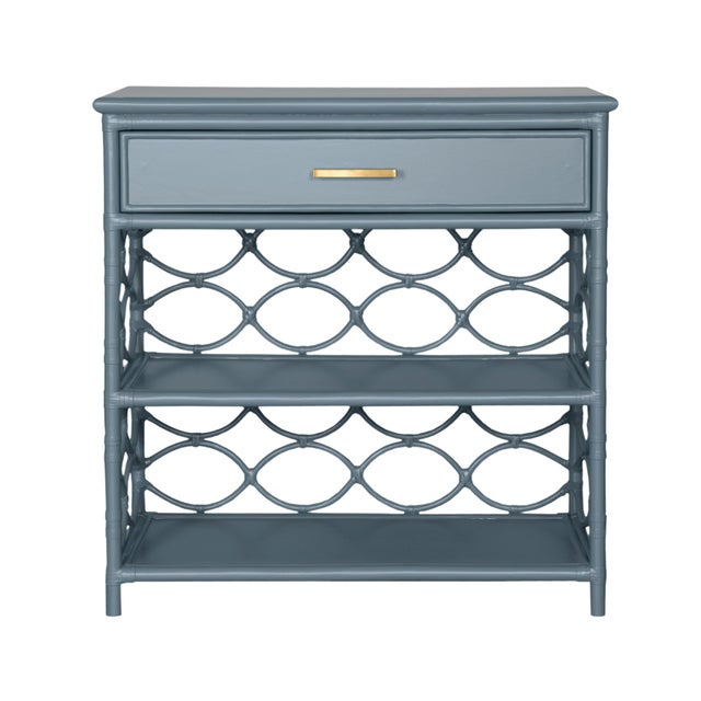 Infinity End Table - Regatta Blue For Sale - Image 10 of 10