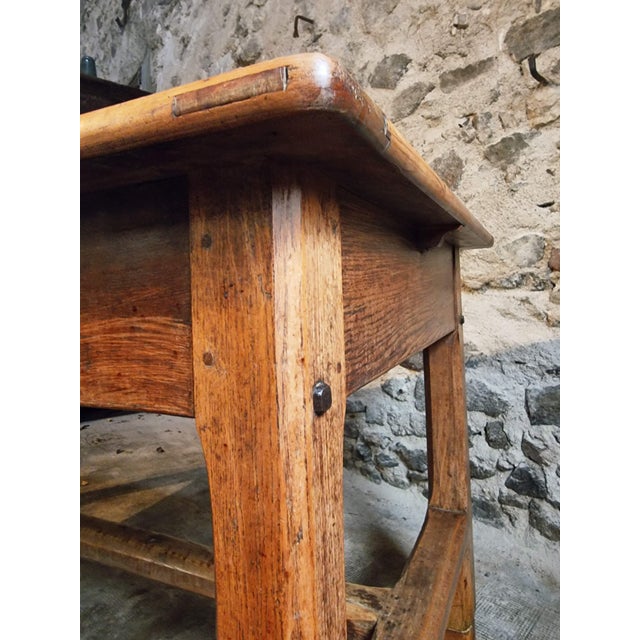 French Walnut Dining Table with Drawer, Late 19th Century For Sale - Image 5 of 18