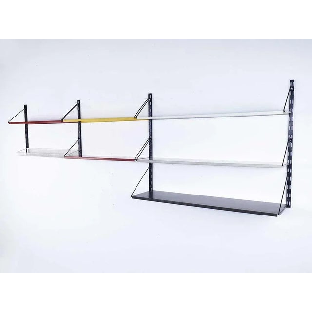 Brown Pillar Wall System attributed to Tjerk Reijenga for Pilastro, 1950s For Sale - Image 8 of 8